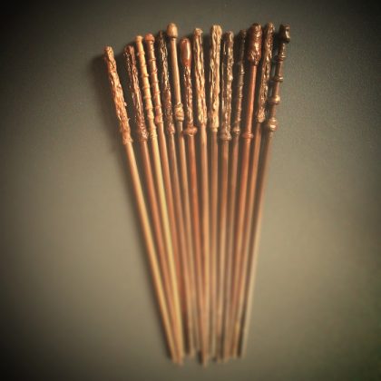 a dozen DIY wands with different handle designs